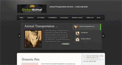 Desktop Screenshot of globalanimaltransport.com